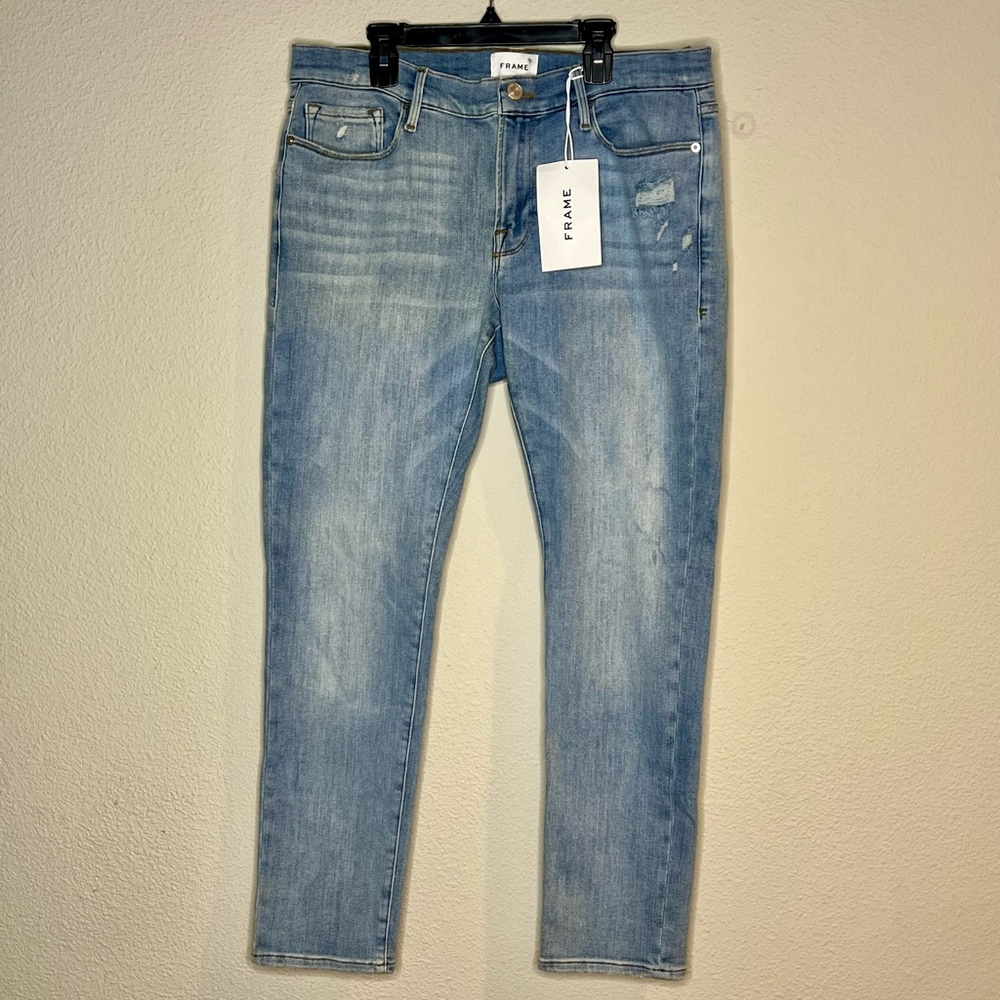 NWT FRAME LE GARÇON Jeans - Mid Rise Straight Fit - Woman’s size 30